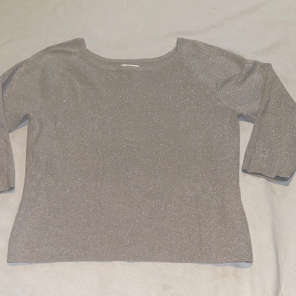 Worthington Silver sparkly Sweater